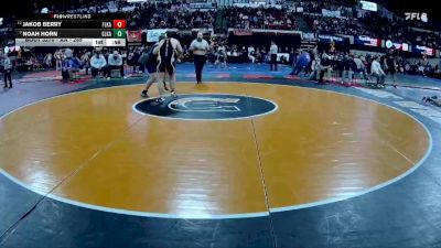 AA - 285 lbs Cons. Round 2 - Noah Horn, Glacier (Kalispell) vs Jakob Berry, Flathead (Kalispell)