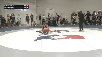55 kg Champ. Rd Of 64 - Isaiah Tuttle, Nebraska Wrestling Academy vs Thiago Silva, SilvaBack Training Center