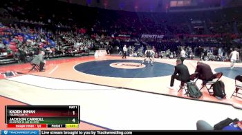 1A 144 lbs 1st Place Match - Kaden Inman, Tolono (Unity) vs Jackson Carroll, Glasford (Illini Bluffs)