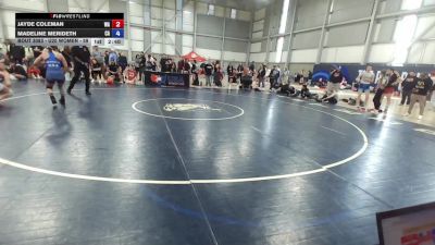 U20 Women - 59 lbs Champ. Round 1 - Jayde Coleman, WA vs Madeline Merideth, CA