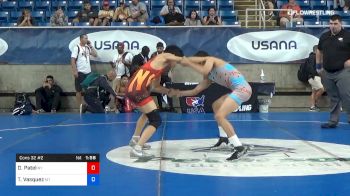 100 lbs Cons 32 #2 - Dhilan Patel, New York vs Teegan Vasquez, Montana