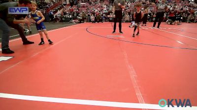 40 lbs Semifinal - Greyson Summitt, Wolfpak Wrestling vs Jackson Rosholt, Piedmont