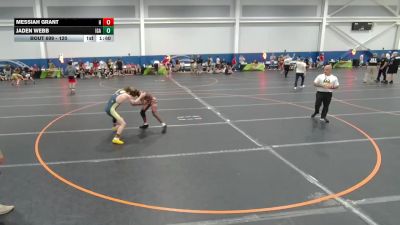 120 lbs Cons. Round 3 - Messiah Grant, Hammers vs Jaden Webb, Interior Grappling Academy