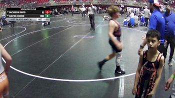 95 lbs 3rd Place Match - Jackson Rios, Norfolk Catholic vs Hayes Hoier, Tekamah Herman Wrestling Club