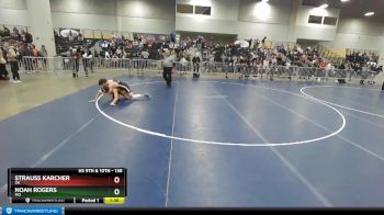 138 lbs Champ. Round 1 - Strauss Karcher, OK vs Noah Rogers, MO