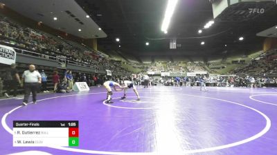 140 lbs Quarterfinal - Roman Gutierrez, Bullard vs Wyatt Lewis, Clovis