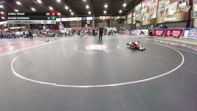 90 lbs Cons. Round 3 - Chris Tezak, Lockwood Wrestling Club vs Kacen Huisman, Lyons Den