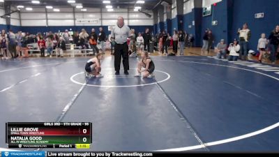 95 lbs Round 5 - Lillie Grove, Small Town Wrestling vs Natalia Good, All In Wrestling Academy