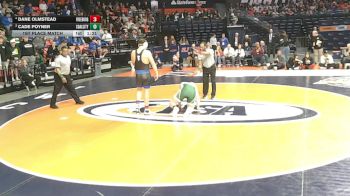 1A 215 lbs 1st Place Match - Dane Olmstead, Freeburg vs Cade Poyner, Coal City