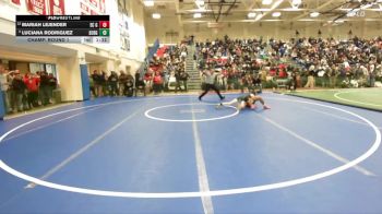 Girls 115 lbs Champ. Round 1 - Luciana Rodriguez, Silver Creek Girls vs Mariah Lejender, El Camino&nbsp;Girls