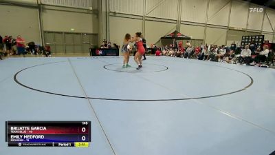 145 lbs Round 3 (6 Team) - Brijatte Garcia, Texas Blue vs Emily Medford, Michigan