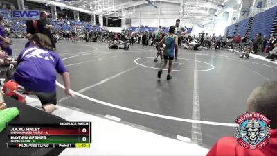 56 lbs Placement (4 Team) - Hayden Germer, Slyfox Silver vs Jocko Finley, Untouchables Purple