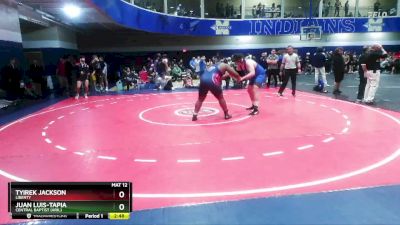 285 lbs Cons. Round 2 - Tyirek Jackson, Liberty vs Juan Luis-Tapia, Central Baptist (Ark.)