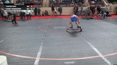 95_B lbs Consi Of 8 #1 - Carter Datz, Southmoreland vs Kasey Komisarski, Wattsburg