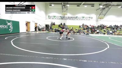 117 lbs Round 3 - Lailanie Vongnakhone, Fresno City vs Yanissa Sanchez, Victor Valley College
