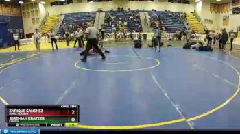 138 lbs Cons. Semi - Jeremiah Kratzer, Camden vs Enrique Sanchez, Doral Academy