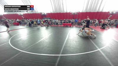 138 lbs Champ. Rd Of 64 - Keegan Gustafson, Black Fox Wrestling Academy vs Bryce Knudtson, Team Nazar Training Center