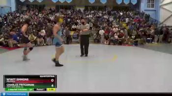 160 lbs Quarterfinal - Wyatt Simmons, Polytech vs Charles Fritchman, Cape Henlopen H S