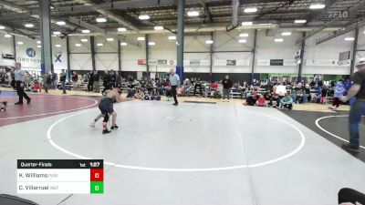 65 lbs Quarterfinal - Kenneth Williams, Punisher Wrestling vs Cirrus Villarruel, Institute Of Combat