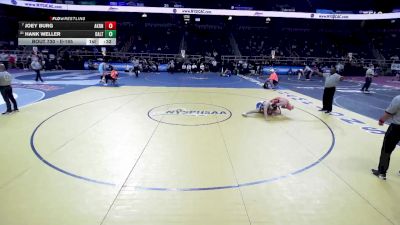 II-165 lbs Cons. Round 3 - Hank Weller, Dalton School vs Joey Burg, Akron