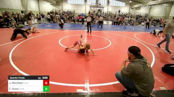 61 lbs Quarterfinal - Jiggs Mayfield, R.A.W. vs Channing Anno, Locust Grove Youth Wrestling
