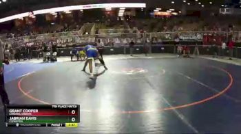 1A 220 lbs 7th Place Match - Grant Cooper, Cardinal Gibbons vs JaBrian Davis, Clewiston