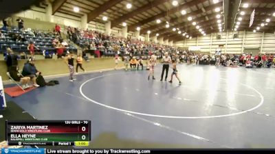 70 lbs Round 2 - Ella Heyne, Kalispell Wrestling Club vs Zariya Martinez, Idaho Gold Wrestling Club