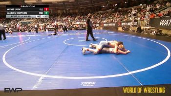 130 lbs Round Of 16 - Wyatt Lusk, Falcon Empire vs Landon Simpson, SHWA