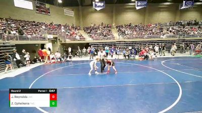 80-102 lbs Round 2 - Jessica Reynolds, JWC vs Zanna Opheikens, Fremont Wrestling Club