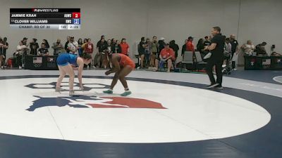 140 lbs Champ. Rd Of 32 - Jammie Krah, Ankeny Girls Wrestling Club vs Clover Williams, Husky Wrestling Club