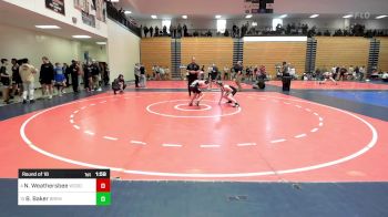 100 lbs Round Of 16 - Nick Weathersbee, Woodland Wrestling vs Benjamin Baker, Bremen Takedown Club