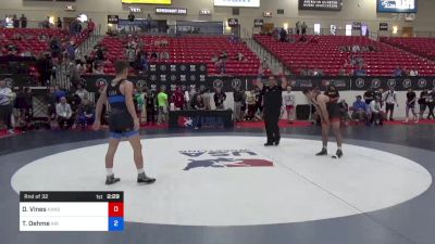 63 kg Rnd Of 32 - Daniel Vines, Kansas vs Trason Oehme, Air Force Regional Training Center