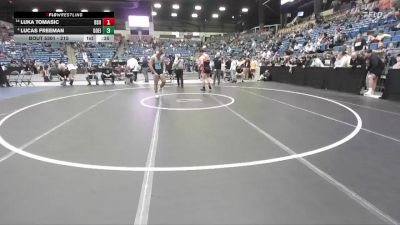 215 lbs Cons. Round 2 - Luka Tomasic, Bonner Springs HS vs Lucas Freeman, Goddard-Eisenhower