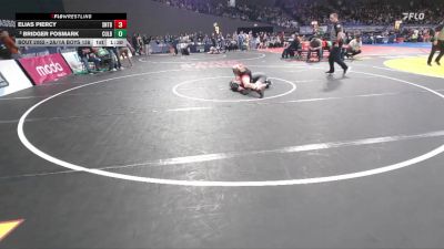 2A/1A Boys 138 Quarterfinal - Elias Piercy, Santiam Boys vs Bridger Fosmark, Culver Boys