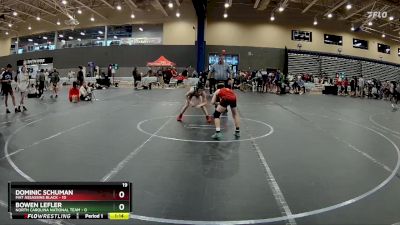 80 lbs Round 2 (8 Team) - Dominic Schuman, Mat Assassins Black vs Bowen Lefler, North Carolina National Team