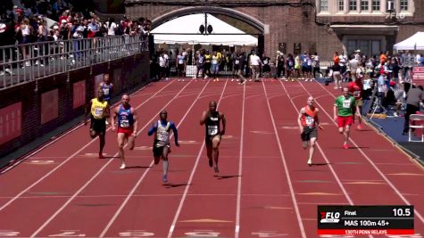 Watch The Men's Masters 50+ 100m Dash (Event 125) At 2026 Penn Relays
