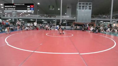 122 lbs Rr Rnd 6 - Madalyn Hill, Journeymen Wrestling - Girls vs Gia Kiprislis, Steel Valley Vixens - Girls