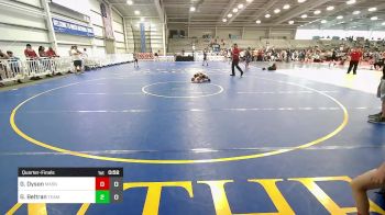 52 lbs Quarterfinal - Graham Dyson, Mat Assassins White vs Gabriel Beltran, Team Maryland