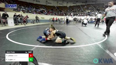 66 lbs Semifinal - Temperance Lehew, Cowboy Wrestling Club vs Emma Luper, Jay Wrestling Club