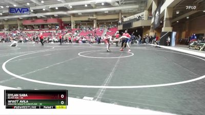 120 lbs Cons. Round 5 - Wyatt Avila, Greater Heights Wrestling vs Dylan Saba, Black Fox