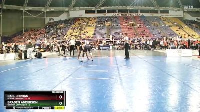 174 lbs Semis (4 Team) - Braden Anderson, Ottawa University vs Cael Jordan, Doane University