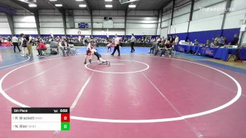 69 lbs 5th Place - River Brackett, Maine Trappers vs Noah Blair, Newtown