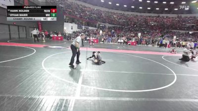 69 lbs Champ. Round 2 - Hawk Nolden, Pardeeville Boys Club Youth Wrestling vs Ethan Maier, Waunakee Wrestling Club