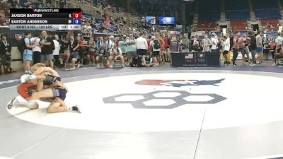 100 lbs Cons. Rd Of 64 - Jaxson Barton, Illinois vs Easton Anderson, Nebraska
