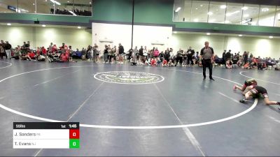 55 lbs Semifinal - Jack Sanders, PA vs Tyanna Evans, NJ