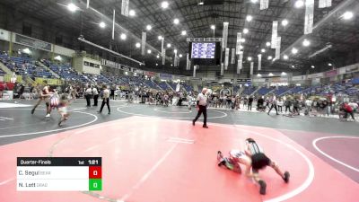 65 lbs Quarterfinal - Carter Segul, Bear Cave WC vs Nicolas Lott, Dragons WC