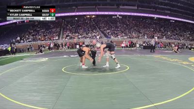 D4-144 lbs Champ. Round 1 - Beckett Campbell, Hudson vs Kyler Campbell, New Lothrop