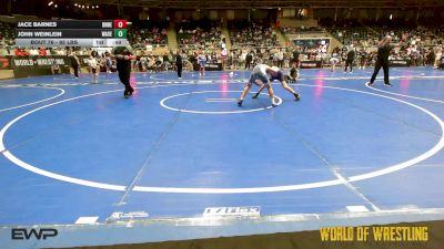 92 lbs Consi Of 8 #2 - Jace Barnes, Team Donahoe vs John Weinlein, Wave Wrestling Club (TN)