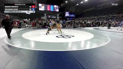 190 lbs Cons. Rd Of 64 - Mason Marolo, PA vs Brandon Cook, OR