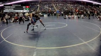 2A 106 lbs Semifinal - Hunter Dancy, North Wilkes High School vs Sam Boltes, Washington High School